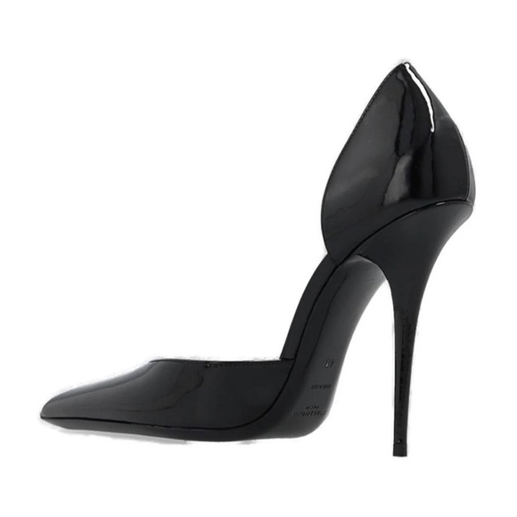 Saint Laurent Patent Leather d’Orsay Pumps – Black – Size 38.5 - Picture 2 of 9